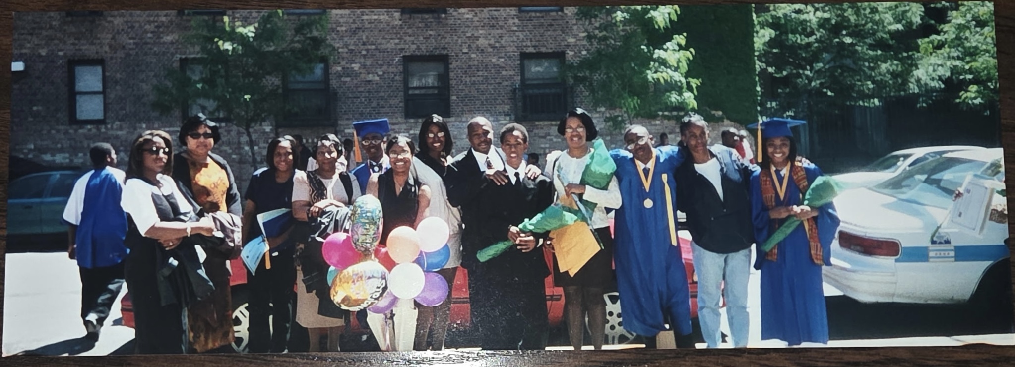 A treasured memory of Frances with family and friends