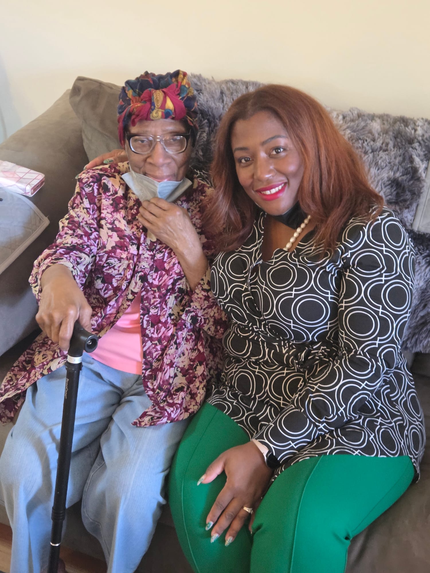 A treasured memory of Frances with family and friends