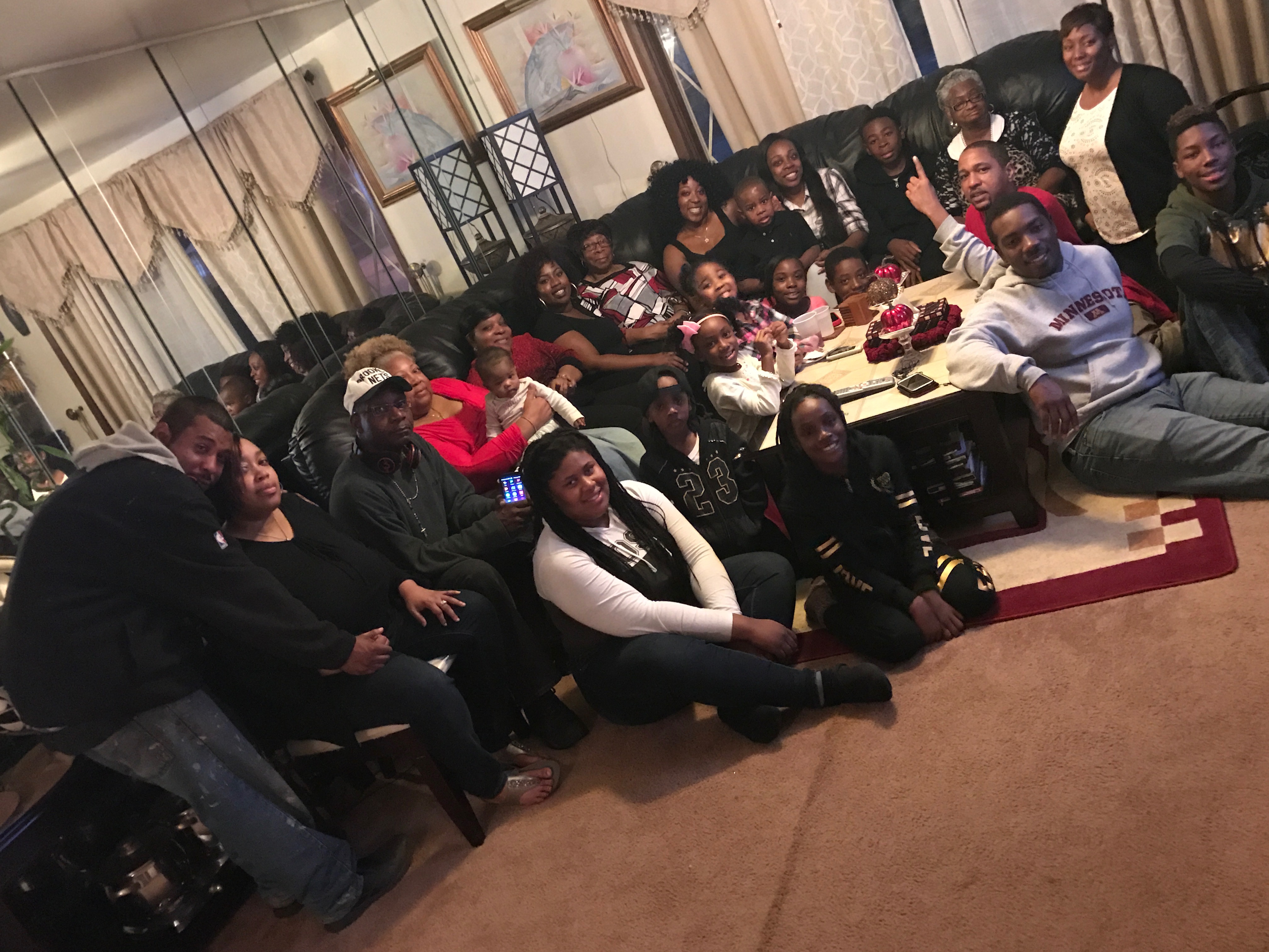 A treasured memory of Frances with family and friends