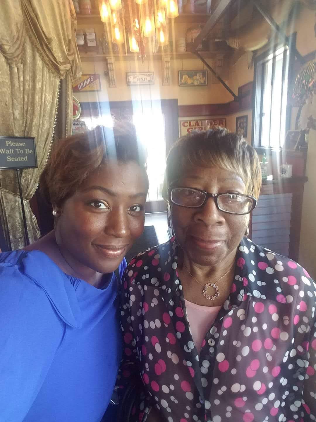 A treasured memory of Frances with family and friends