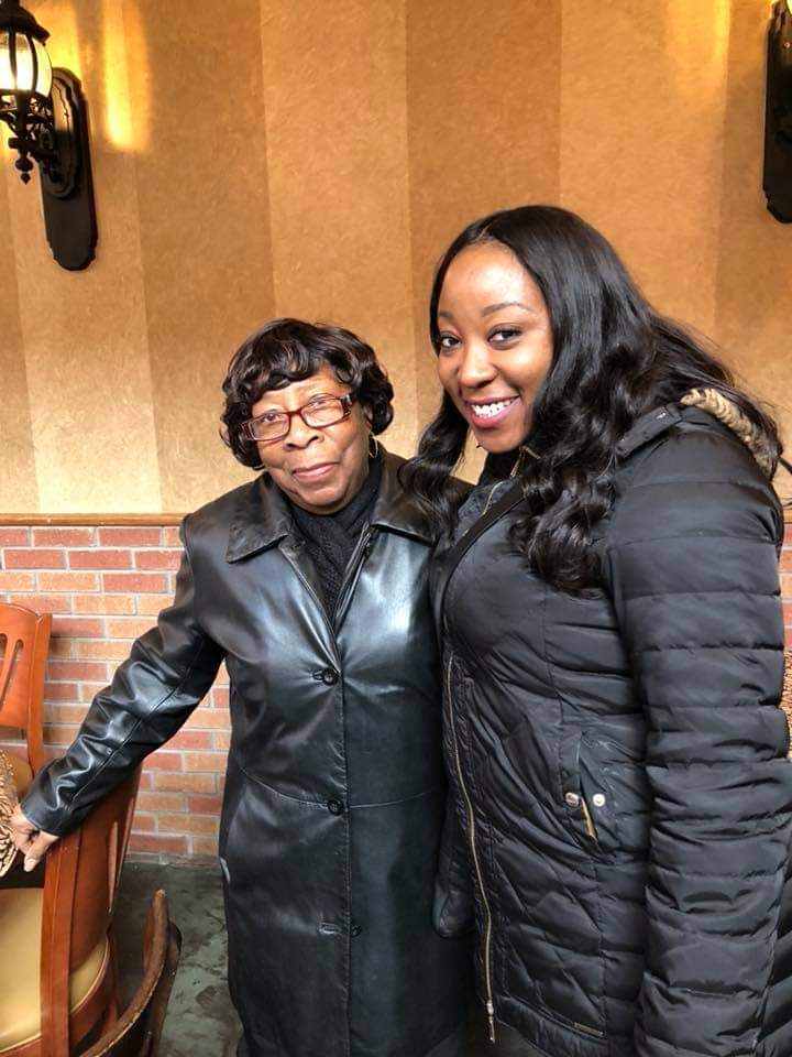A treasured memory of Frances with family and friends