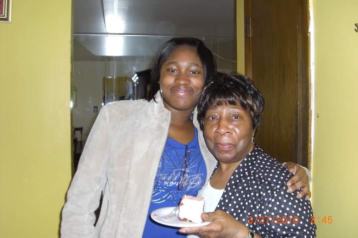 A treasured memory of Frances with family and friends