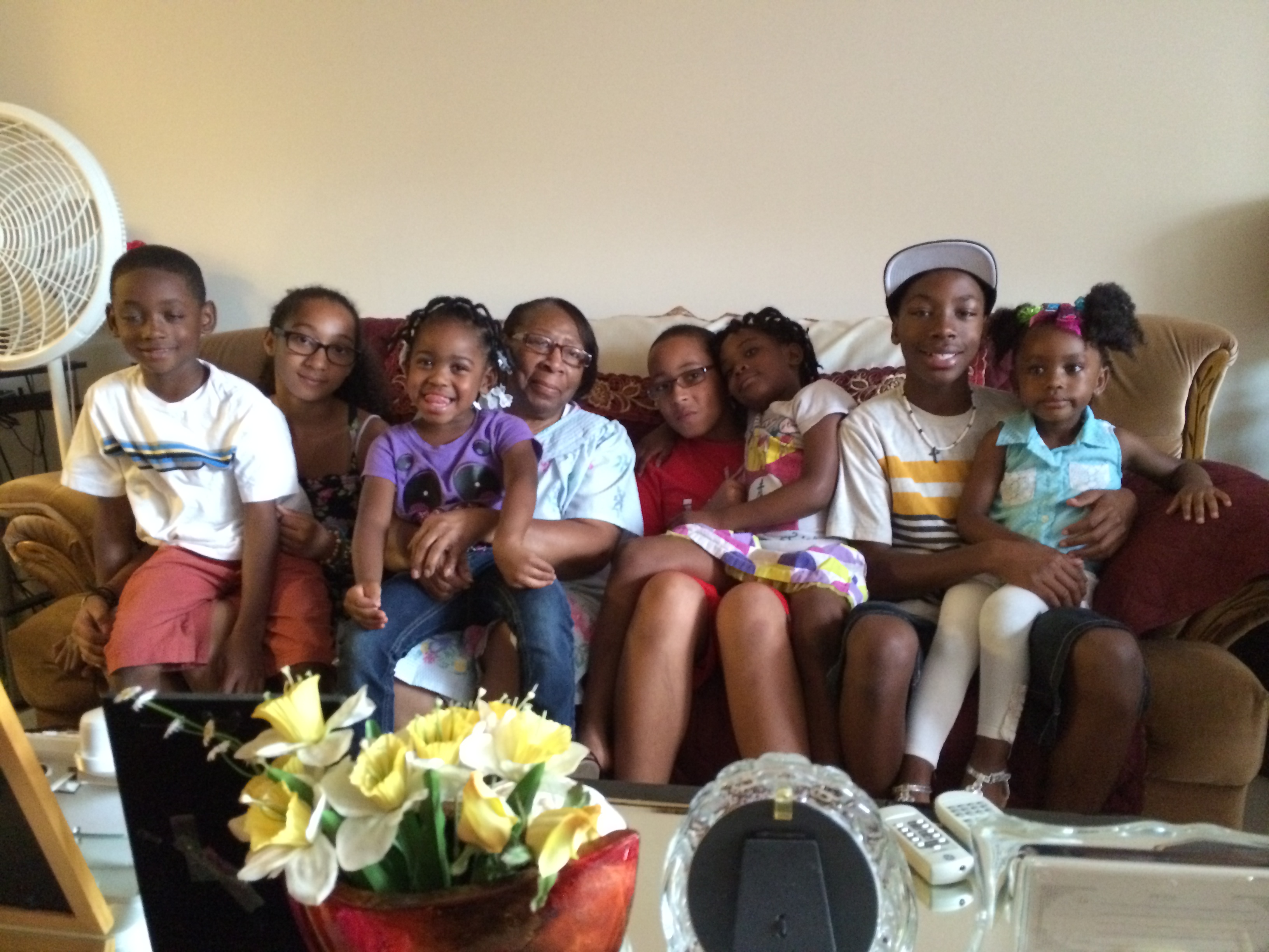 A treasured memory of Frances with family and friends
