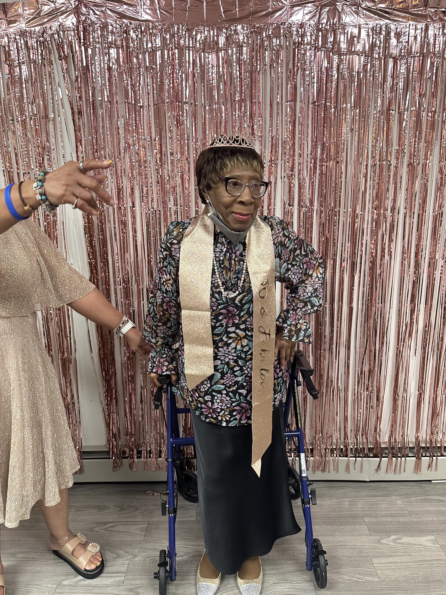 A treasured memory of Frances with family and friends