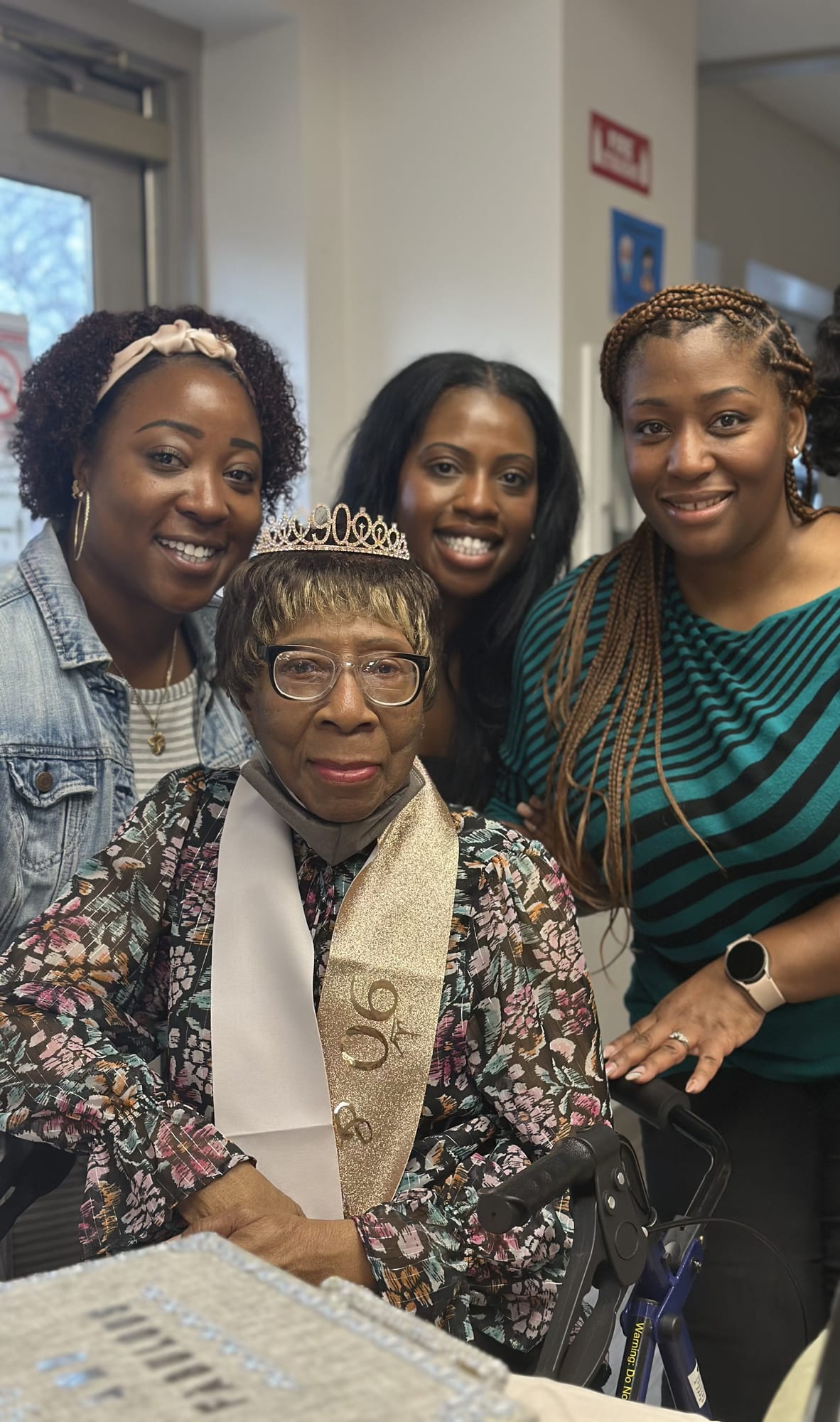 A treasured memory of Frances with family and friends