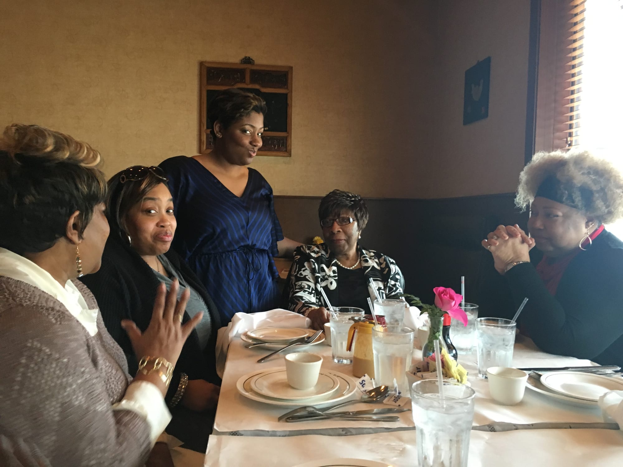 A treasured memory of Frances with family and friends