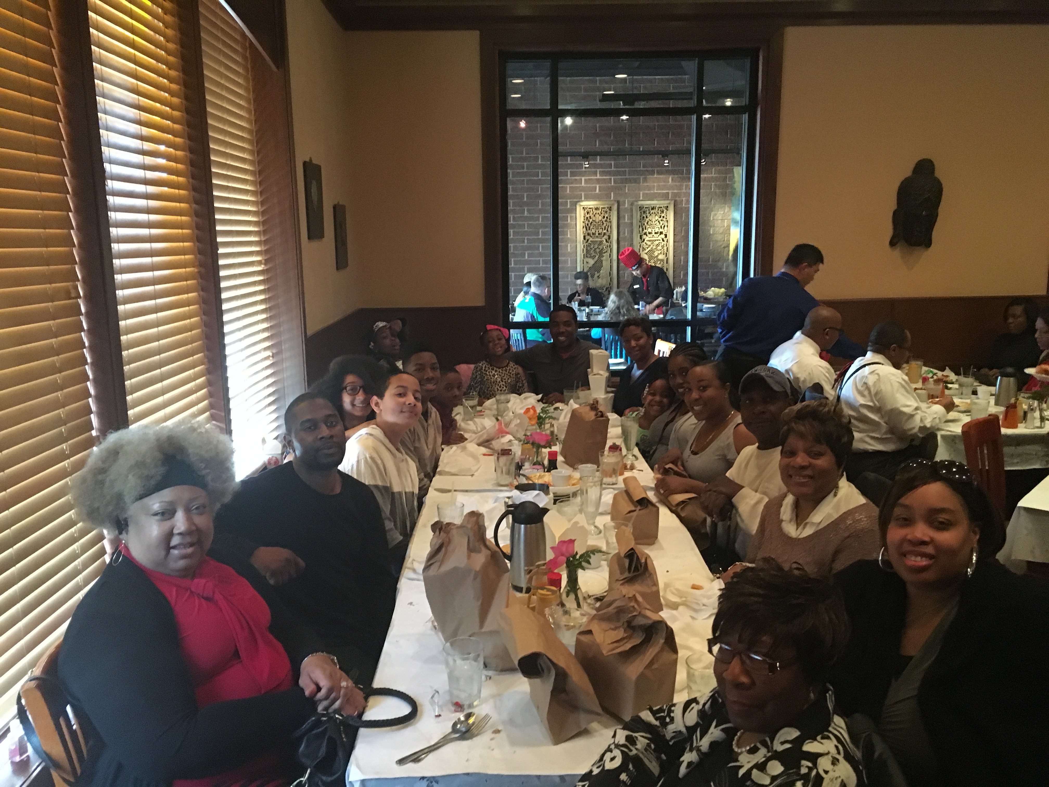 A treasured memory of Frances with family and friends